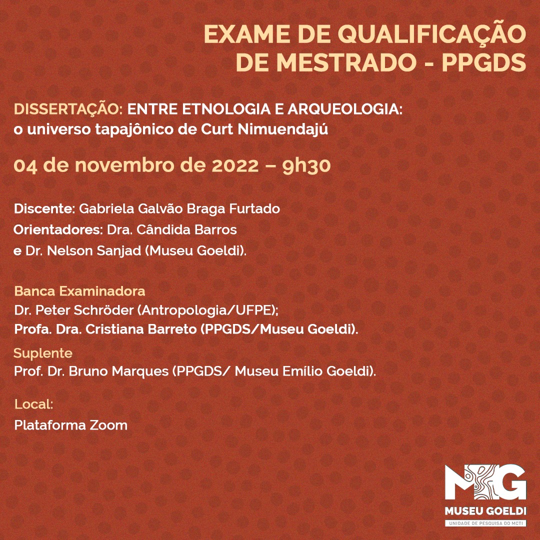 Convite PPGDS | Exame de qualificação de mestrado 04/11, às 9h30